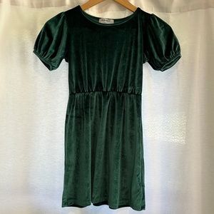 girls velour dress
